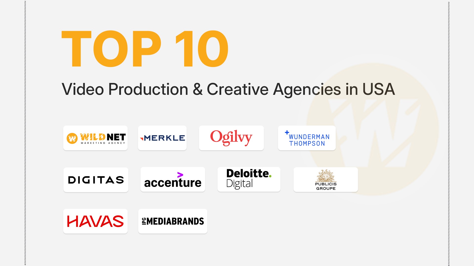 top video production agencies banner