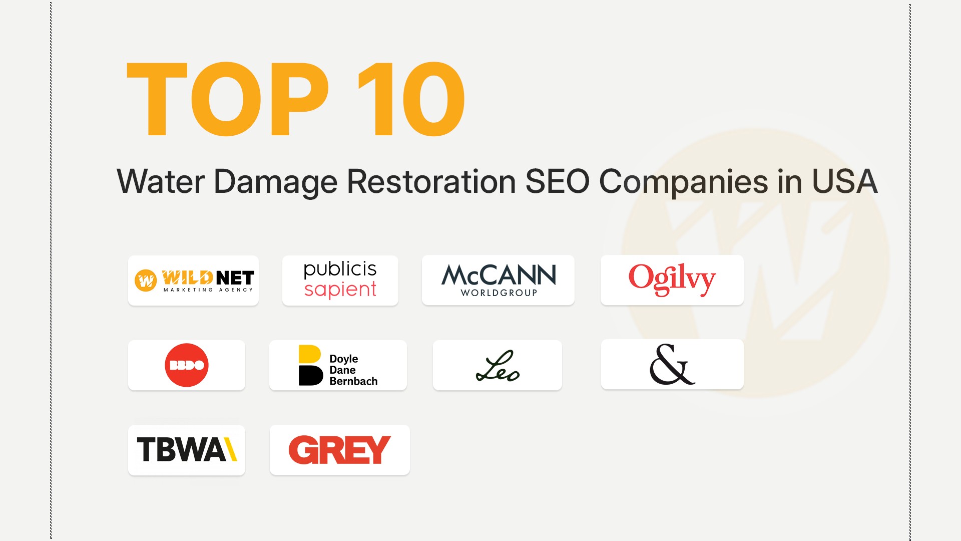 water damage restoration SEO companies banner