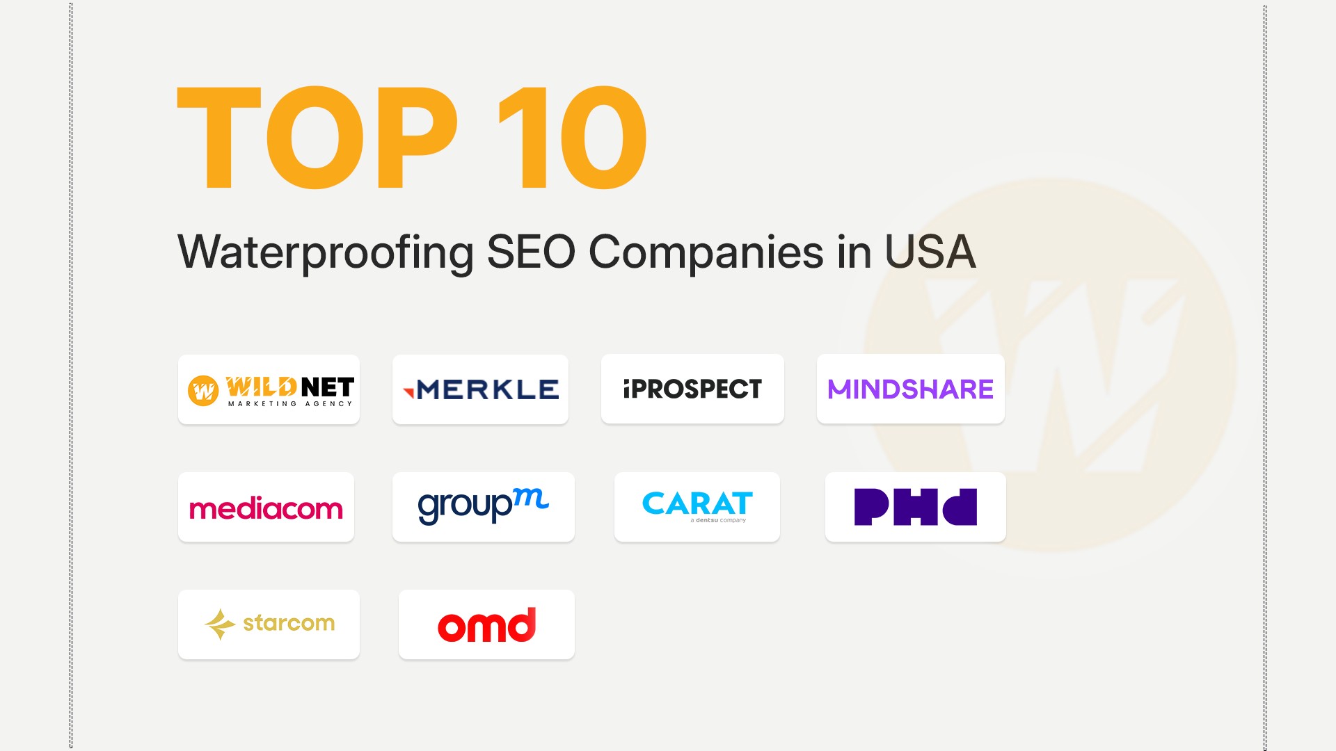 waterproofing SEO companies banner